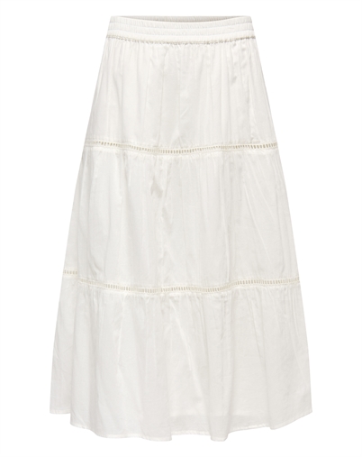 Only - ONLIsabella Long Nederdel - Cloud Dancer